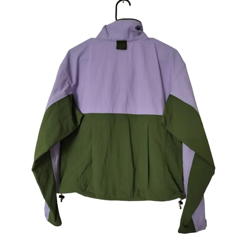 New Columbia Women's Deschutes Valley Green Purple Active Packable Jacket Size M - Picture 7 of 16